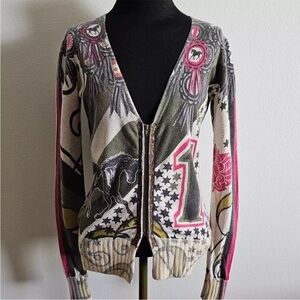 Women's Multicolor Graphic Sweater